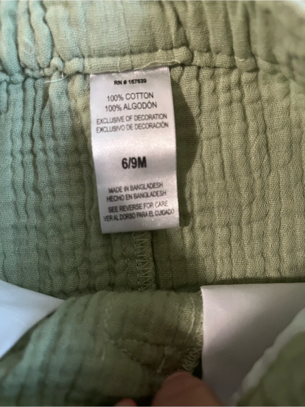 Little Lad 3 Piece Sage Green Cotton Set 6/9M NWOT - Picture 8 of 10
